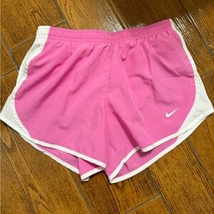 Nike Kids Athletic Shorts in Pink and White